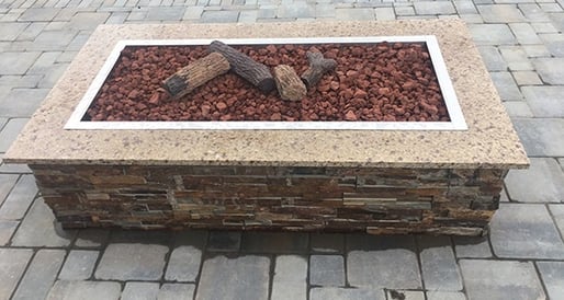 Cope fire pit for outdoor kitchen San Jose, CA