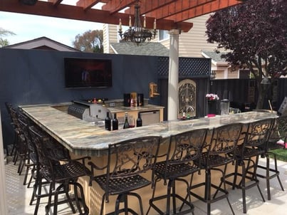 Modern outdoor kitchen design in Salinas, CA