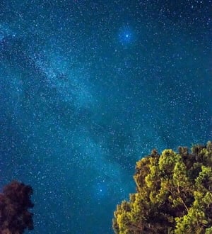 Stargazing from an outdoor kitchen