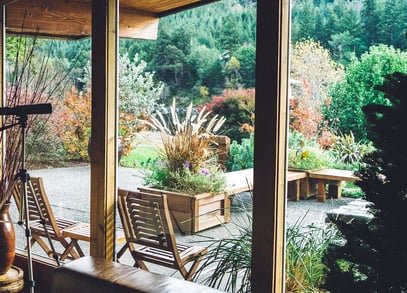 Outdoor kitchen landscaping